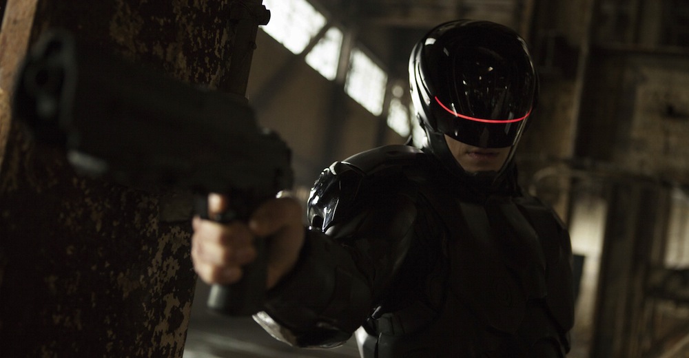 Joel Kinnaman som RoboCop. Courtesy of SF Film, MGM/Columbia Pictures.